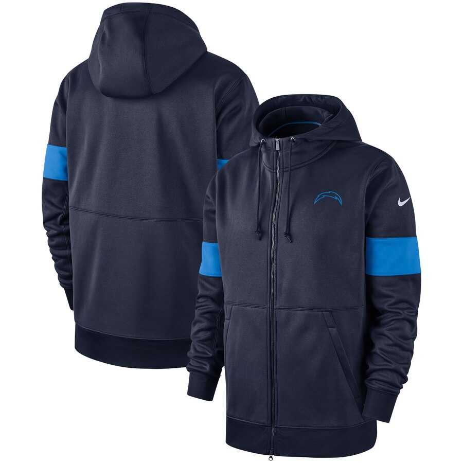 Los Angeles Chargers Nike Sideline Performance Full Zip Hoodie Navy,We sell and wholesale Los Angeles Chargers Nike Sideline Performance Full Zip Hoodie Navy on line form chian!
